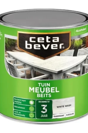 CetaBever Tuinmeubel Beits White Wash Meest Verkocht